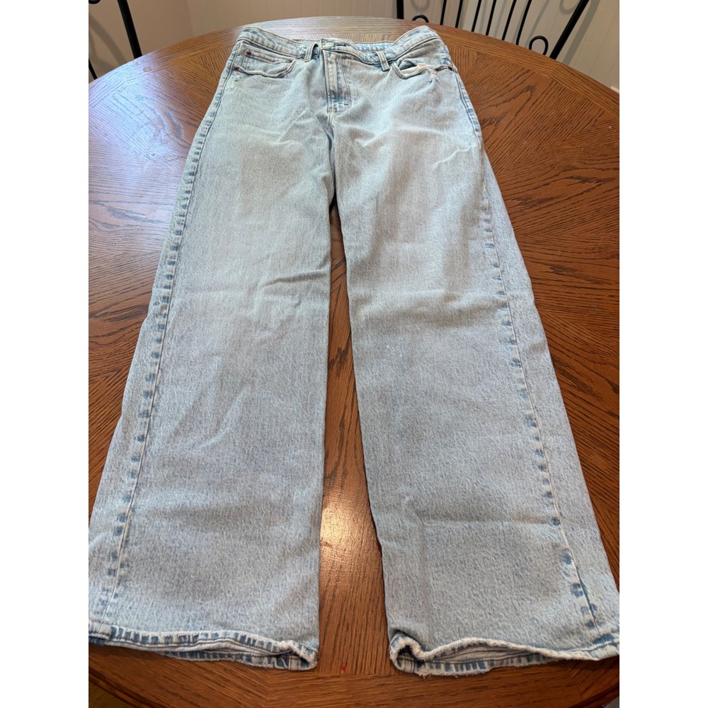 Abercrombie & Fitch The 90s Relaxed Jean Womens 30/10S Light Wash High Rise Dist - Picture 2 of 7